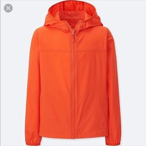 New orange lightweight pocketable jacket